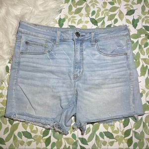 American Eagle Hi-Rise Shortie Denim Shorts